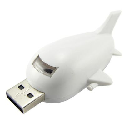 Customize Airplane USB Flash Drive Memory Stick Pendrive 16GB White