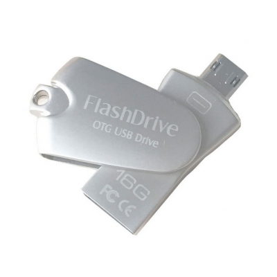 Metal Swivel Dual 2GB OTG USB Flash Drive Android Smartphone