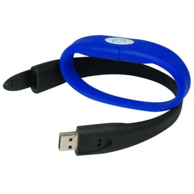 Laser Logo Silicone Wristband 32GB USB Flash Thumb Drive 