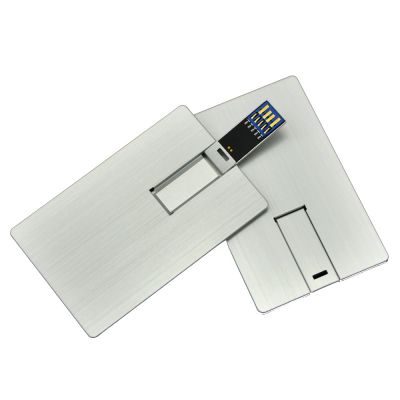 Metal Card USB 3.0 Drive Flash Memory Stick Gift Laser