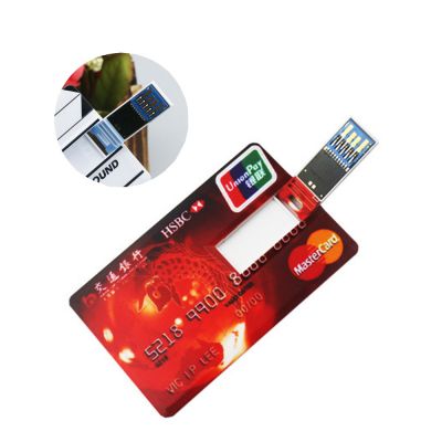 Plastic Flip Credit Card USB 3.0 Flash Drive Paypal Accept