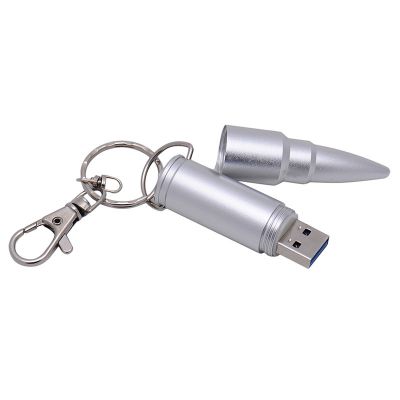 Metal Bullet 64GB USB 3.0 Flash Drive U Disk Engrave