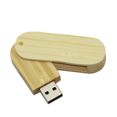 Advertising Gift Bamboo Swivel 16GB Wooden USB Pen Drive 