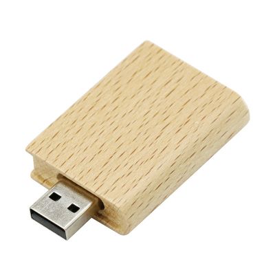 Book Shape Eco-Friendly Wood 8GB USB Flash Drive Memory Stick