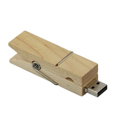 Maple Wood Clothespin USB Flash Drive U Disk 2GB 4GB