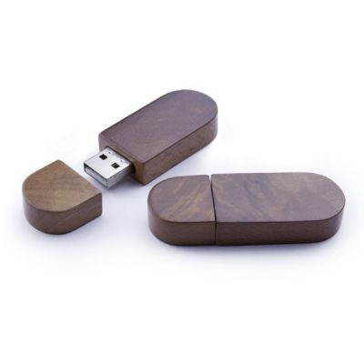 Christmas Gift Secure Wood Walnut 32GB USB Flash Drive