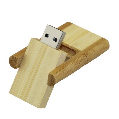 Removable Cap Engrave Bamboo 8GB USB Flash Disk Thumb Drive