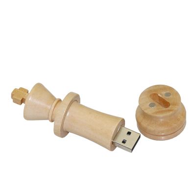 Laser Engrave Wooden Chess 8GB USB Flash Drive Thumb Disk 
