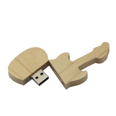 8GB Maple Wood Guitar Shape USB Memory Stick Pen Drive