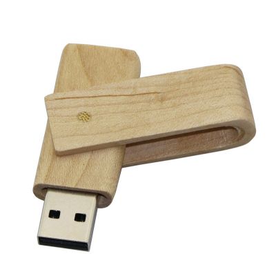 Environment Swivel Original Wood 16GB USB Flash Drive Memory Stick 