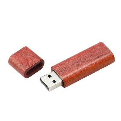 Key Ring Gift Natural Rosewood 4GB USB Stick Pen Drive 