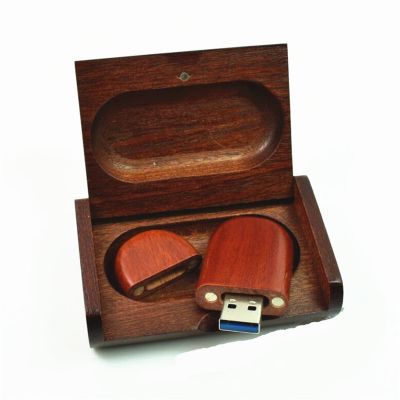 Walnut Wood USB 3.0 Thumb Drive 128GB Personalized RoHS