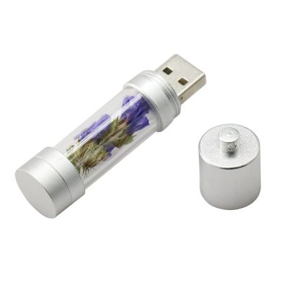 Lavender Flower USB Flash Drives  Disk 2GB Memory Stick Gift