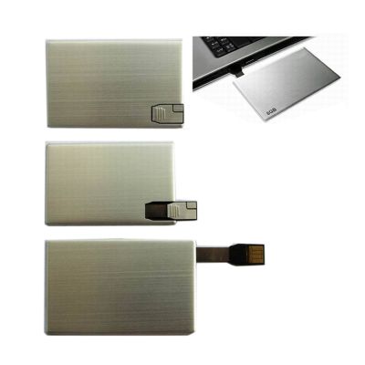 Metal Thin Card USB Disk 8GB Visa Card Memory Stick