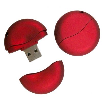 32GB Round Shape Red USB Pen Drive Memory Stick