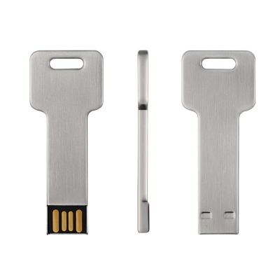 Wholesale Silver Color 8GB Key Shape USB Flash Disk 
