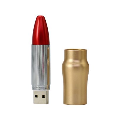 Fashion Metal Lipstick 16GB USB Flash Drive Gift For Girl