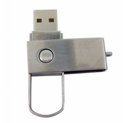 Hot Selling 512MB Swivel USB Flash Disk with Metal
