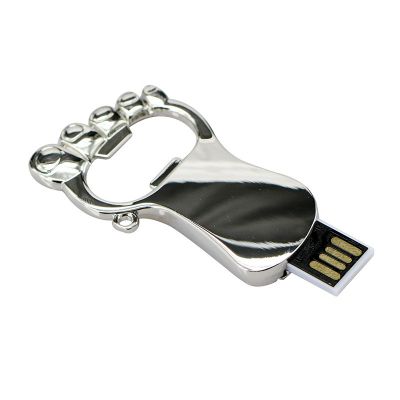 Top Quality Silvery Beer Bottle Opener 8GB USB Pen Drive 