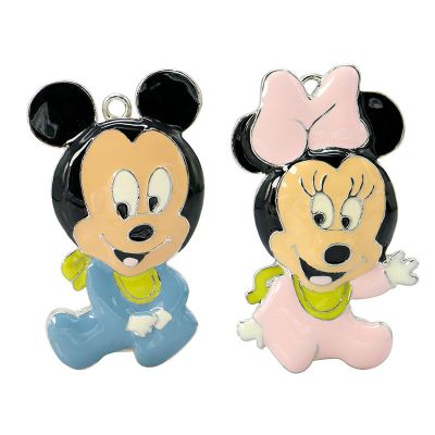 Metal Mickey and Minnie USB Flash Drive Memory Stick 2GB