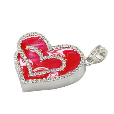 Love Heart USB Stick Thumb Drive Jewelry Waterproof 16GB Keychain
