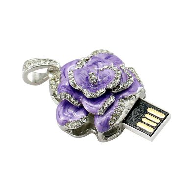 Noble Jewellry Black Rose 8Gig USB Flash Drive Store 