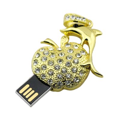 Jewelry Gift 8GB Apple Shape USB Pen Drive Flash Disk 