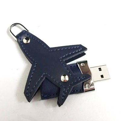 Tin Box Embossed Leather Aircraft USB Thumb Drive Memory Stick 