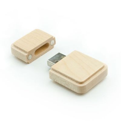 Eco Friendly Wooden Block 4GB USB Flash Stick Pen Drive  