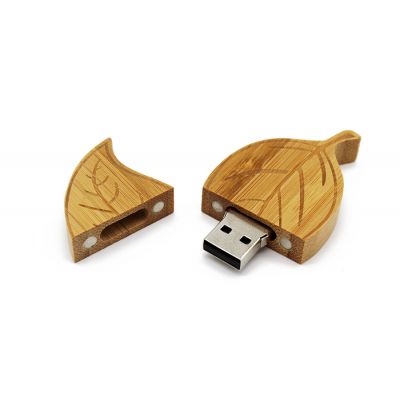 Biggest Leaf Wood USB Flash Drive Memory Stick 32GB