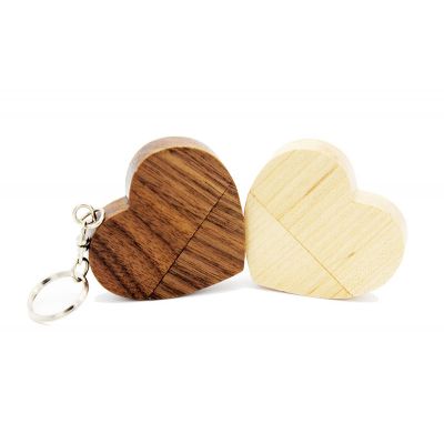 Best Gift Wood Heart USB Flash Drive Memory Stick