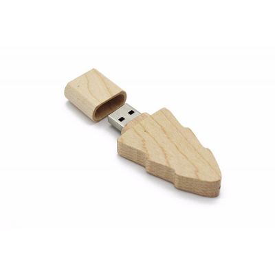 Wood Christmas Tree USB Flash Drive Memory Stick Pendrive