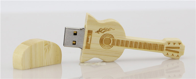 wooden guitar usb flash drive