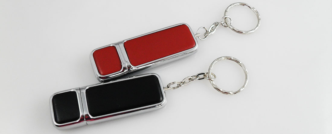 Emboss engraved leather logo flash drives