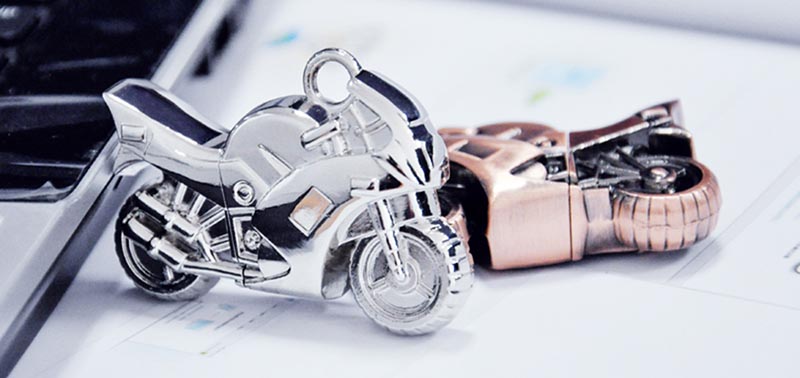 metal motorcycle usb disk drive