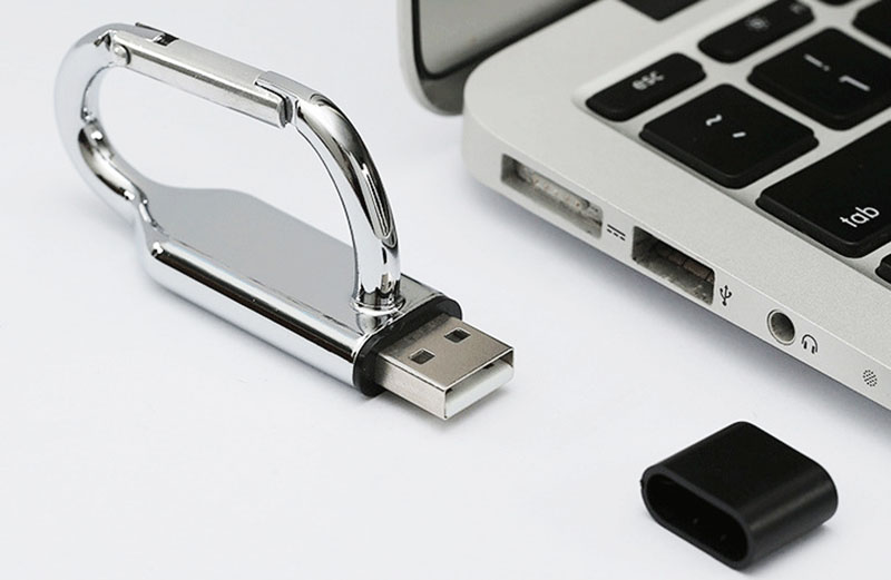 carabiner clip usb memory sticks