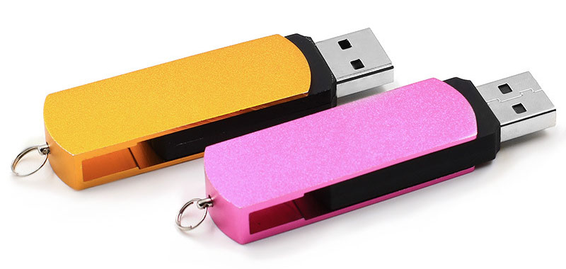 metal swivel usb thumb drive