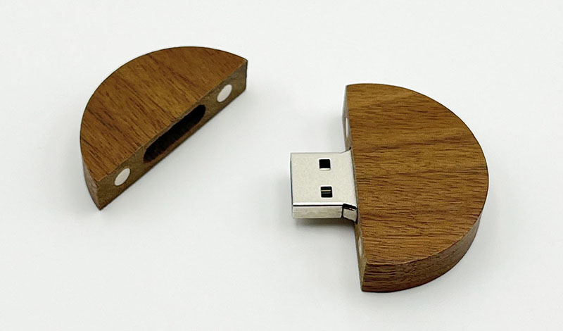 round wood usb