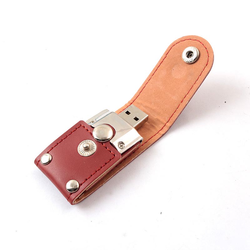 leather button cheap usb flash drives 64gb storage device