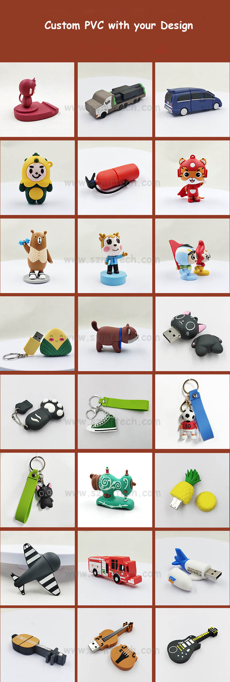 free design pvc usb pen drive