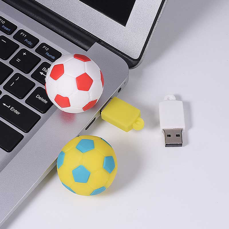 soft pvc football usb flash drive