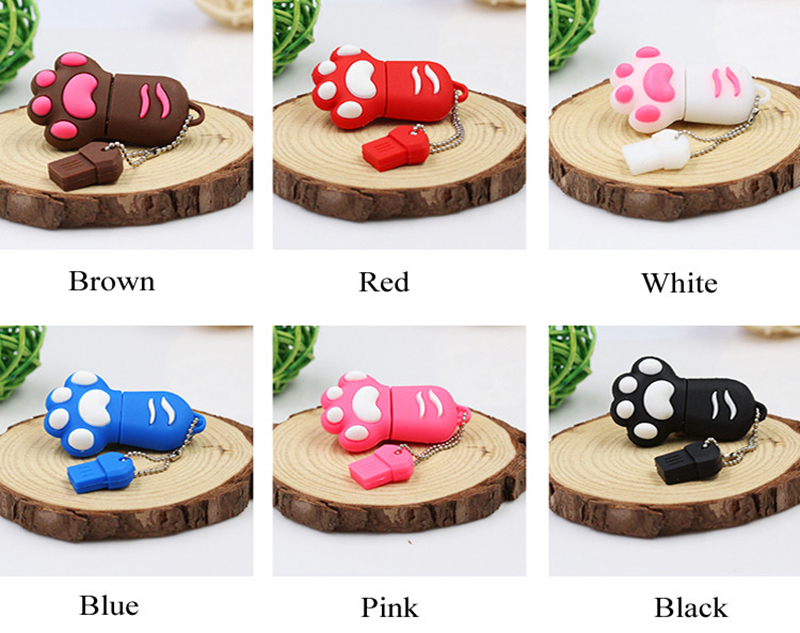 cute cat paw usb flash drive