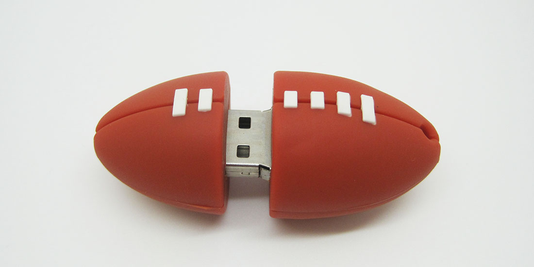 american football usb memory sticks