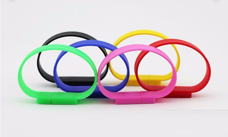 soft rubber bracelet usb drive