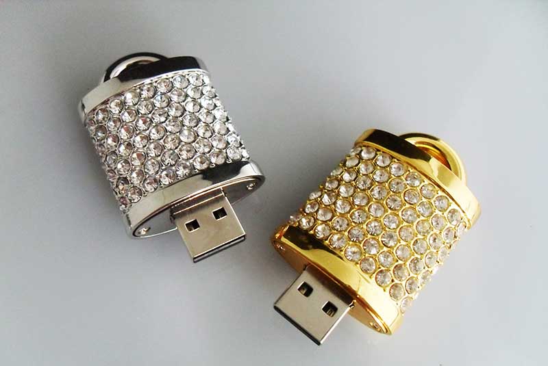 jewelry lock usb flash drive