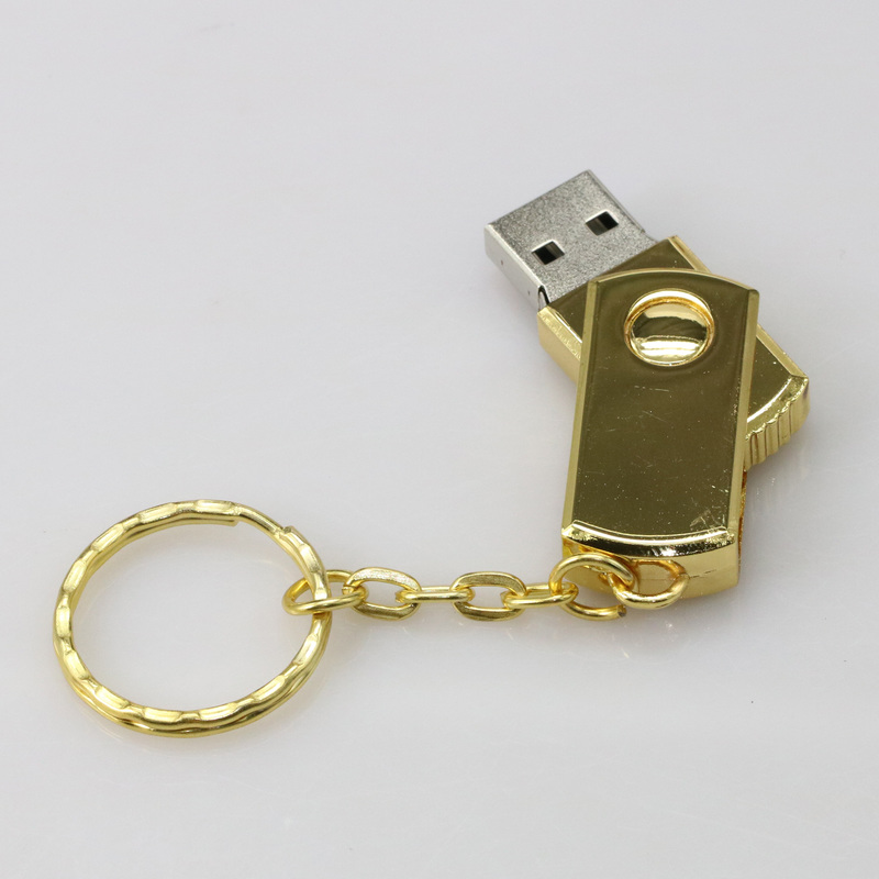 silver keychain flash memory stick easy plug use