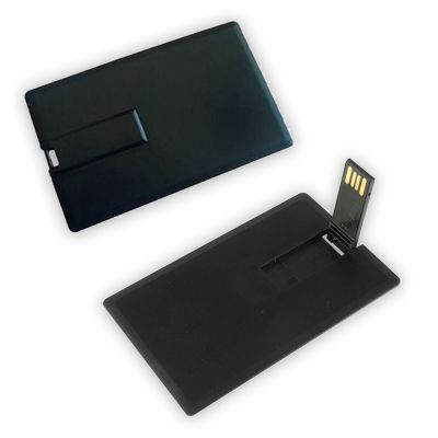 Custom Printed USB Flash Memory Disk Black Card 8GB