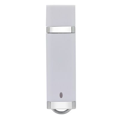 White Generic Lighter 2GB USB Flash Driver with Keychains