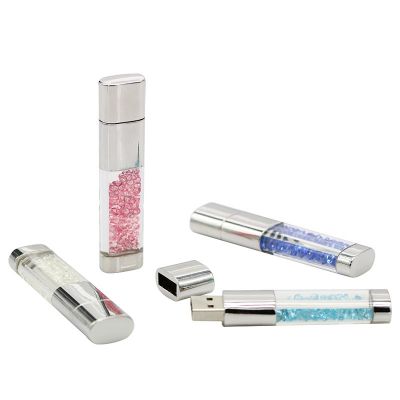 Transparent Crystal USB Storage Device 128GB Best Thumb Drive