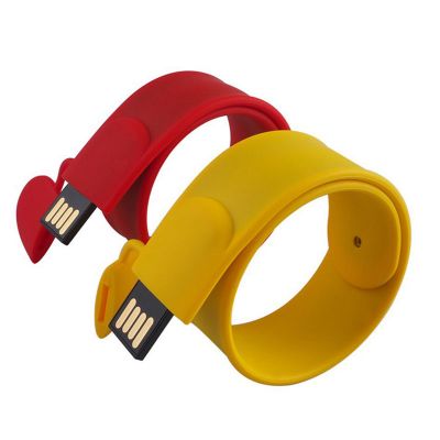 Stylish Slap Wristband 32GB Thumb Flash Drive USB Silicon